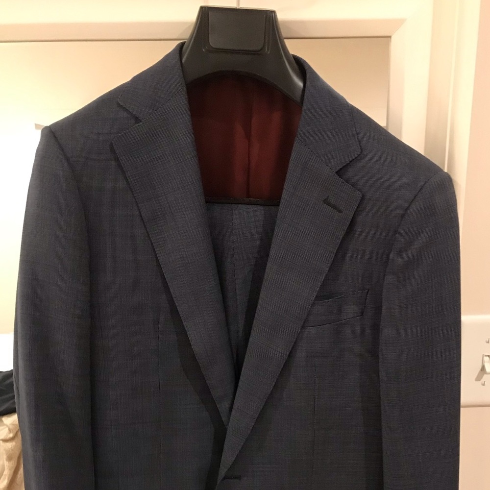 Spier and Mackay blue pinhead suit. 40R